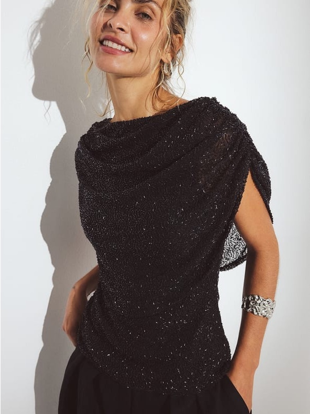 Beaded Cape Top